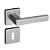 Fechadura pado concept 471-40 interna roseta quadrada inox escovado - Imagem 1