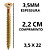Parafuso chip-board ph 3,5 x 22 - Imagem 2
