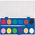 Aquarela Escolar Mega Acqua Color Tris com Pincel 12 pastilhas de cores - Imagem 1