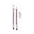 Caneta Gel Metalica 0, 7 mm rosa Molin Multicor - Imagem 1