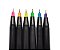 Caneta Ultrafine Newpen Marcador Neon Ponta 0.5mm 6 Cores - Imagem 3