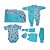 KIT MATERNIDADE CHUMBINHO  C/8 PEÇAS MASCULINO - Imagem 1