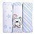 Kit Manta Cueiro Baby Nice 80x80cm 3 Unidades Azul Bebê - Imagem 1
