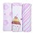 Kit Manta Cueiro Baby Nice 80x80cm 3 Unidades Rosa Bebê - Imagem 1