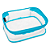 Estojo Box Colors PVC Cristal Azul - POLIBRAS - Imagem 1