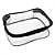 Estojo Box Colors PVC Cristal Preto - POLIBRAS - Imagem 1