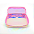 Estojo Box PVC Holográfico Rosa  - Polibras - Imagem 2