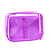Estojo DAC em PVC Cristal Roxo com Divisão Ref 4684 - Imagem 1