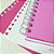 Caderno DAC Smart Vision Rosa Universitário com 80 Folhas Reposicionáveis 90g 10 Divisórias - Imagem 3