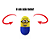 Marca Texto Minions Amarelo João Bobo Tris - Imagem 2
