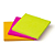 Bloco de notas super adesivas Post-it 654 cascata 3 blocos de 76x76mm 45 folhas - 3M - Imagem 3