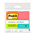 Bloco de notas adesivas Post-it tropical 4 blocos de 38x50 mm 50 folhas - 3M - Imagem 1
