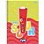 Caderno Universitário Capa Dura Fini 1 Matéria 80 folhas Capas Sortidas - Imagem 2
