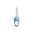 Escova de Limpeza 2x1 Lolly Kinddy Azul com Miniescova Embutida - Imagem 3