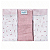 Fralda Baby Joy Estampada Lisa com Vira e Bainha Flechas Rosa 65cm x 67cm com 3 Unidades Incomfral Ref:32104-611 - Imagem 1