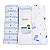 Kit Manta Cueiro Cia Do Neném Algodão 80cm x 80cm Estampada com Bainha 3 unidades Minasrey Ref:5326 62-ABB-BARCO - Imagem 1