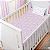 Jogo de Lençol Americano Bublim Baby Malha Panda Rosa com 3 Peças Incomfral Ref:34009-0A2 - Imagem 1