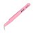 Pinça Vetus CS-15 Ponta Curvada Extensão De Cílios Rosa - Imagem 1
