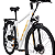 Bicicleta Elétrica Viper Urbana 350W Pedal Assistido Com Acelerador Cor Branda e Dourada - Imagem 3