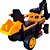 Carrinho Elétrico Infantil Trator Escavadeira Terra X1 6V USB LED - Imagem 5