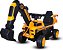 Carrinho Elétrico Infantil Trator Escavadeira Terra X1 6V USB LED - Imagem 4