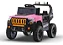 Carrinho Elétrico infantil Jipe Com Controle Remoto Titan Xr 12v Bang Toys Cor Rosa - Imagem 1