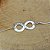 Pulseira Infinito - Prata - Imagem 1