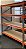 MINI PORTA PALLET SILM 250 KG INICIAL COM PLANO MDF 4 NÍVEIS 200X180X60 - Imagem 1