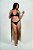 Saída de praia Excentric modelo Anabele longa estampada - Imagem 3