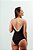 Maiô fechado Rovana preto/nude canelado - Imagem 4