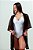 Kimono aberto Excentric renda furadinha preta - Imagem 4