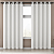 Cortina 2,00cmX1,80cm Blackout 70% em Tecido Branco Sala e Quarto - Imagem 1