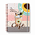 Caderno Colegial Reposicionável Café - Imagem 2
