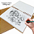 Caderno de Desenho A4 Capa Dura Kraft - 40 folhas 180 g/m² - Imagem 2