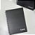 Caderno Sketchbook Universitário Capa Dura Preto Sem Pauta 1 matéria 80 folhas gramatura 90 g/m² - Imagem 6