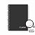 Caderno Sketchbook Universitário Capa Dura Preto Sem Pauta 1 matéria 80 folhas gramatura 90 g/m² - Imagem 4
