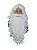 Barba, Bigode, peruca falsa Branca Papai Noel + gorro grátis 75cm - Imagem 8