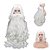Barba, Bigode, peruca falsa Branca Papai Noel + gorro grátis 75cm - Imagem 4