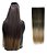 Aplique Tic Tac Orgânico Castanho C/ Mechas Ombre Hair 60cm - Imagem 1