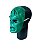 Máscara hulk de plástico rígido fantasia - Imagem 4