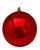 Bola De Natal/ ano novo Lisa Vermelha 15cm - Unidade - Imagem 2