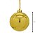 Bola De Natal Lisa Dourada 20cm - unidade - Imagem 1