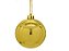 Bola De Natal/ Ano novo Lisa Dourada 15cm - unidade - Imagem 2