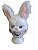 Fantasia Máscara coelho assassino Branco - Imagem 1