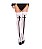 Meia longa over knee Desenho de cruz adulto cosplay gótica - Imagem 5