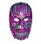 Máscara Led Neon Thanos brilha no escuro Halloween Cosplay - Imagem 2