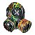 Máscara de gás Steampunk Retro assustador realista de Látex - Imagem 3