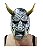 Máscara de Latéx Assassino Japonês Samurai Cinza Cosplay Fan - Imagem 1