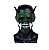 Máscara de Latéx Assassino Japonês Samurai Verde Cosplay - Imagem 4