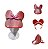 Viseira Minnie Vermelha com Glitter e orelhas Infantil - Imagem 1